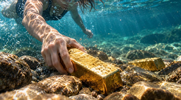 He found a gold nugget while swimming in the lake! 6 months later, the fortune was his.