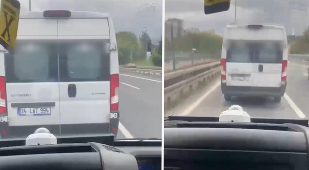 В Стамбуле на камеру попал служебный автомобиль, не уступивший дорогу скорой помощи