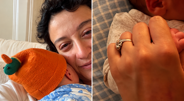 First photos from Melike Şahin with her son Robin! She also sent greetings to postpartum women.