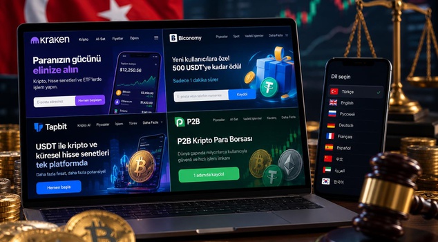 البورصات العالمية للعملات المشفرة متمسكة باللغة التركية: Kraken وBiconomy وTapbit وP2B لا تزيل دعم اللغة.