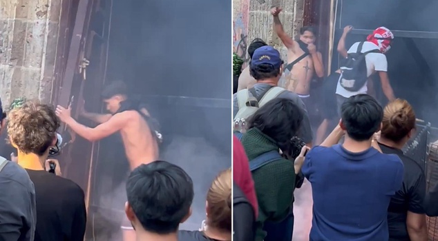 The wave of rebellion is growing! This time they stormed the government building in Mexico.