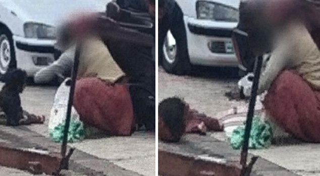 Violence against a young child in the middle of the street in İzmit