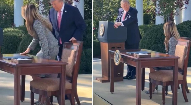 Romantic gesture from Trump to Melania in front of everyone: He showered her with praise
