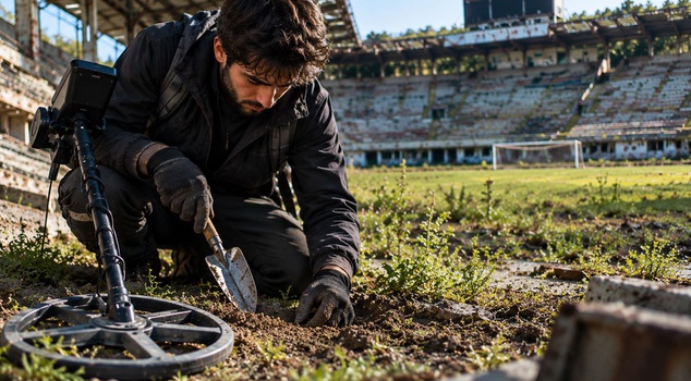 He entered the stadium that had been closed for years! Look at those coming out from under the ground.