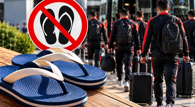 Why are flip-flops banned for footballers? Here's the answer