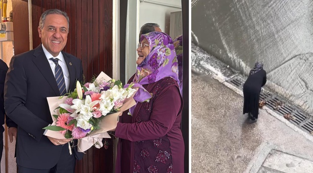 He had opened the grate with his cane in the downpour! A meaningful visit from Vali Usta to Remziye Kurşun