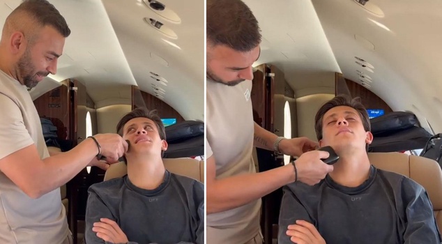 Images of Arda Güler shaving on the plane caused controversy.