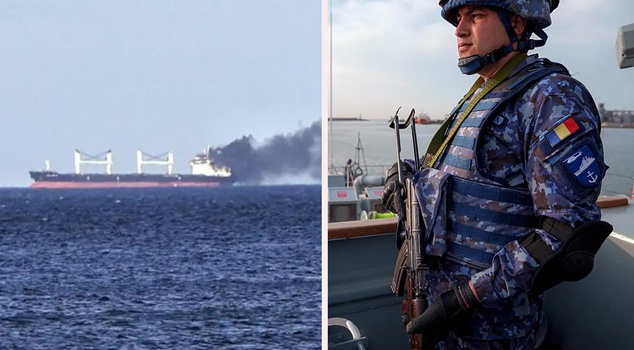 UAV attack on a ship off Romania! Dead and missing.