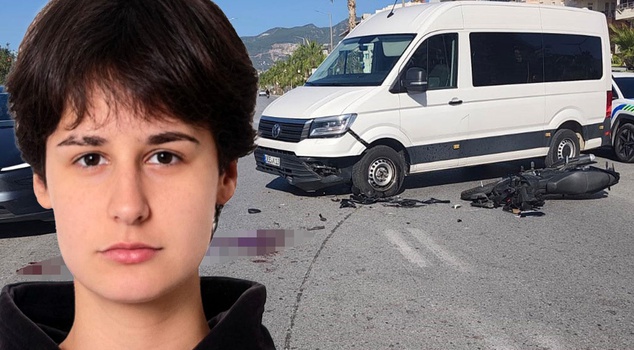 University student Yağnur died in the accident in which a minibus and a motorcycle collided.