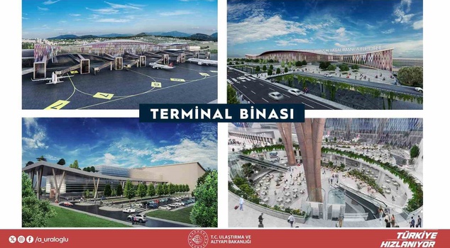 A new airport over the sea in Trabzon! 100 million tons of fill will be placed, and a construction site is being set up.