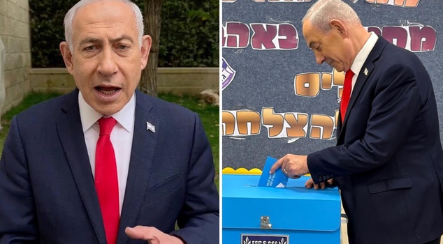 Netanyahu cast his vote and appeared on camera: This is an emergency call.