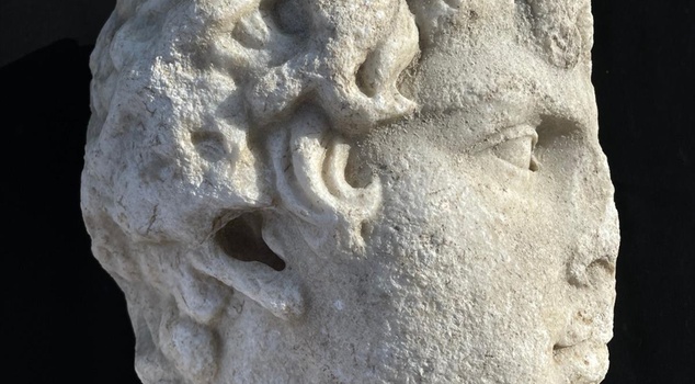 The only example in Anatolia at Teos in Seferihisar! A life-size marble portrait of Antinous has been found