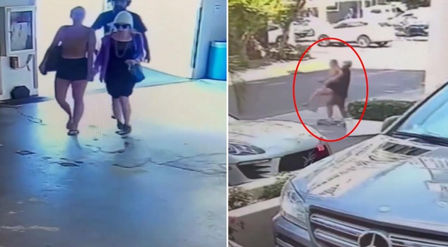 He tried to take the young woman in his arms and kidnap her, but the neighbors arrived just in time.