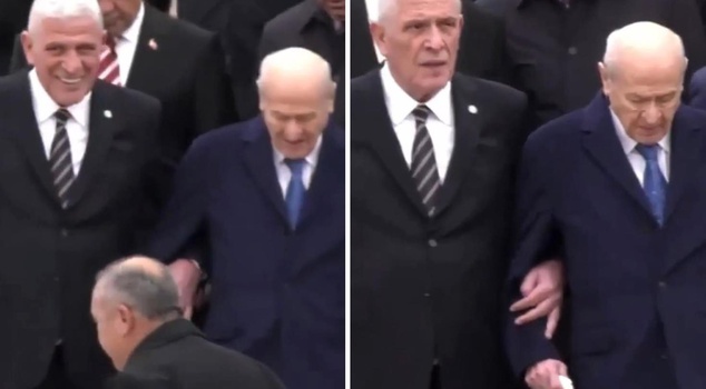 Bahçeli and Dervişoğlu walking arm in arm at Anıtkabir angered İYİ Party member Usta.