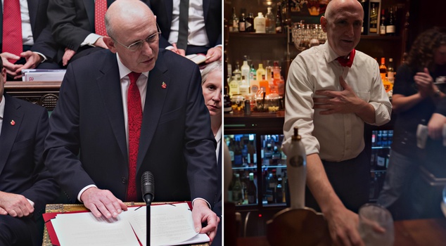 The UK Chancellor of the Exchequer announced the budget and went straight to the pub.
