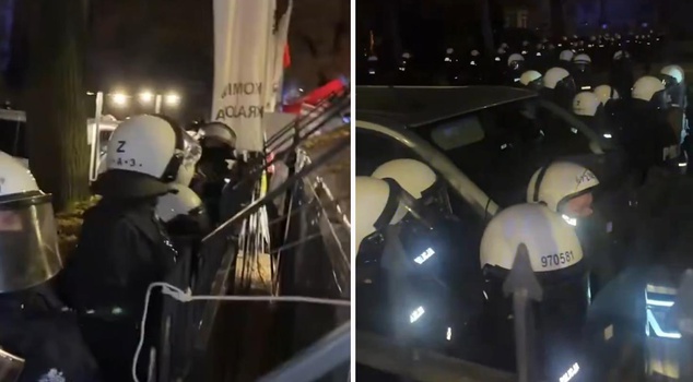 بولندا في فوضى! أثناء غياب الرئيس عن البلاد، اقتحمت الشرطة المحكمة الدستورية.
