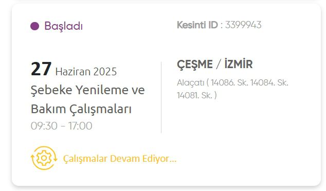 İzmir GEDİZ elektrik kesintisi! 27 Haziran Menemen, Bornova, Karşıyaka, Bayraklı elektrik kesintisi ne zaman bitecek?