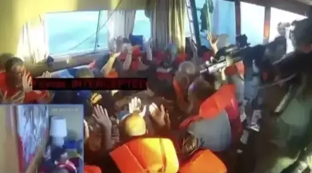 Aşdod Limanı'nda ele geçirilen tekneler ve liman görüntüsü