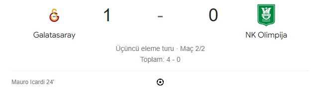 Galatasaray-Olimpija maçı kaç kaç, bitti mi? MAÇ SKORU! GS-Olimpija maçı kaç kaç, canlı maç skoru! Canlı maç anlatımı!