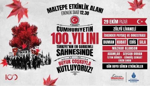 29 EKİM ÜCRETSİZ KONSERLERİ 2023|| 29 Ekim konserleri İstanbul, İzmir, Ankara, Antalya, Bursa!
