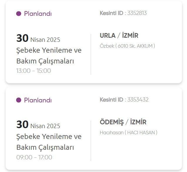 İzmir GEDİZ elektrik kesintisi! 30 Nisan İzmir'de elektrik kesintisi ne zaman bitecek, elektrikler ne zaman gelecek?
