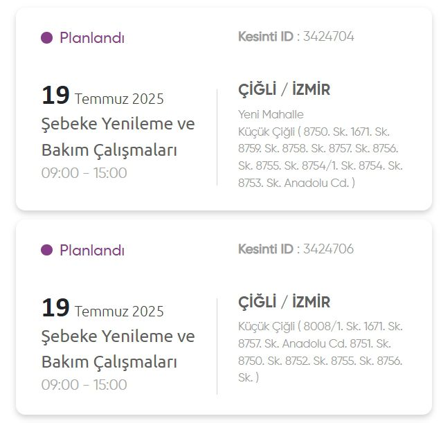 İzmir GEDİZ elektrik kesintisi! 19 Temmuz İzmir'de elektrik kesintisi ne zaman bitecek, elektrikler ne zaman gelecek?