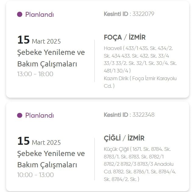 İzmir GEDİZ elektrik kesintisi! 15 Mart İzmir'de elektrik kesintisi ne zaman bitecek, elektrikler ne zaman gelecek?