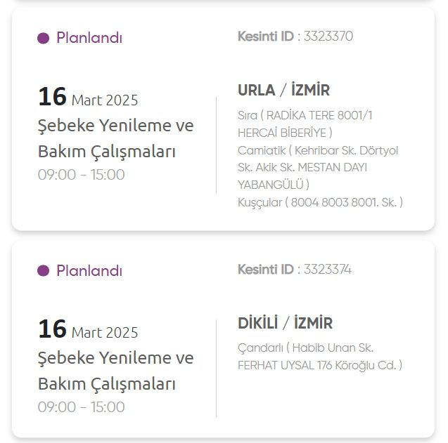 İzmir GEDİZ elektrik kesintisi! 16 Mart İzmir'de elektrik kesintisi ne zaman bitecek, elektrikler ne zaman gelecek?