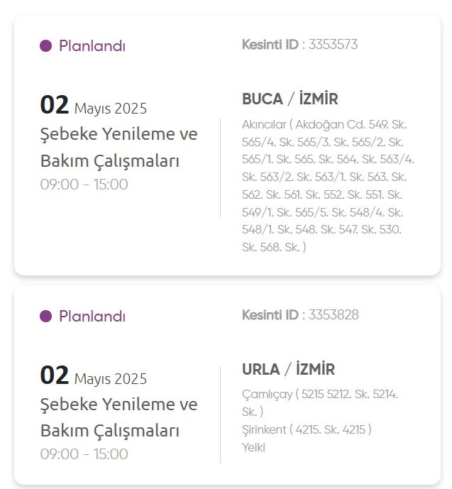İzmir GEDİZ elektrik kesintisi! 2 Mayıs İzmir'de elektrik kesintisi ne zaman bitecek, elektrikler ne zaman gelecek?