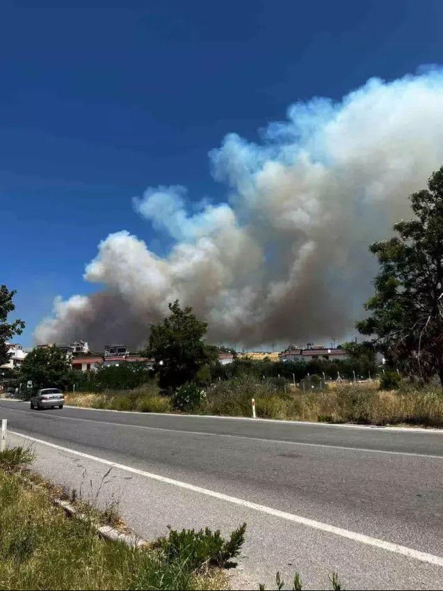 Çeşme'de zamanla yarış! Alevler evlere ulaştı