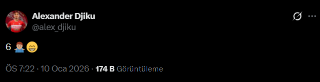 Djiku'nun derbi paylaşımı olay oldu