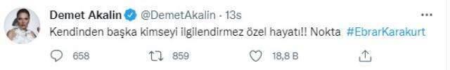 Demet Akalın, kız arkadaşıyla fotoğraf paylaştığı için tepki çeken Ebrar Karakurt'a destek oldu