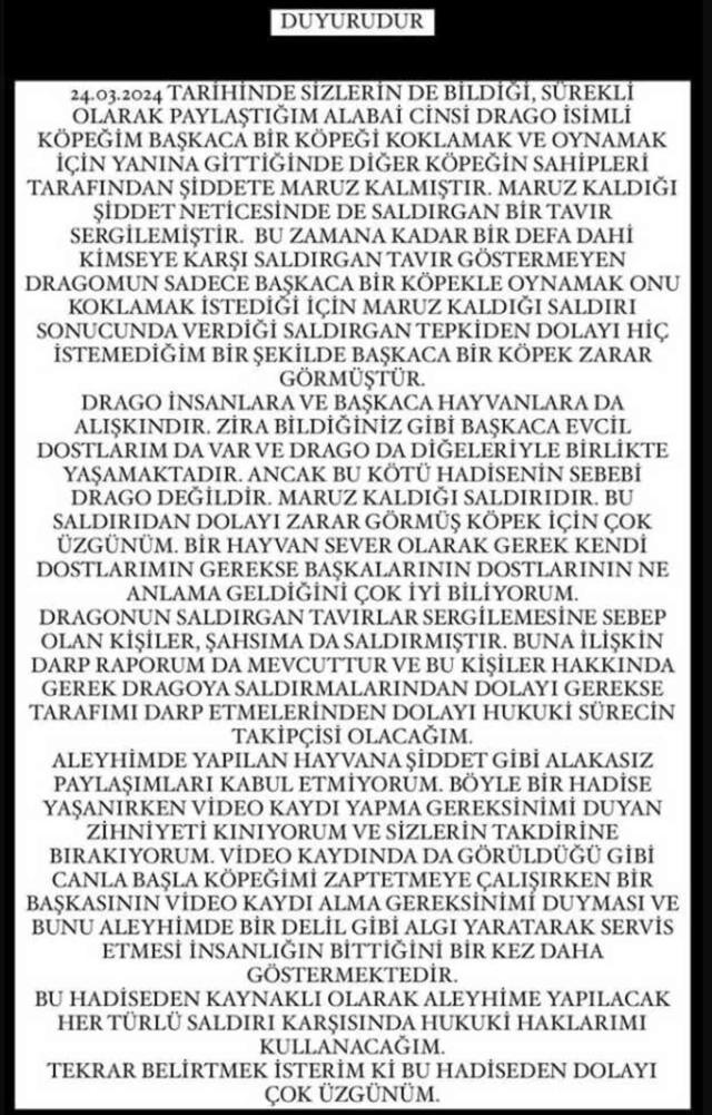 Banu Parlak olayı nedir? Köpeği neden saldırdı? Banu Parlak ne dedi?