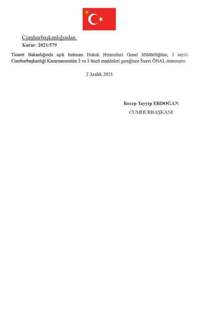 Ticaret Bakanlığı'nda 3 yeni atama kararı