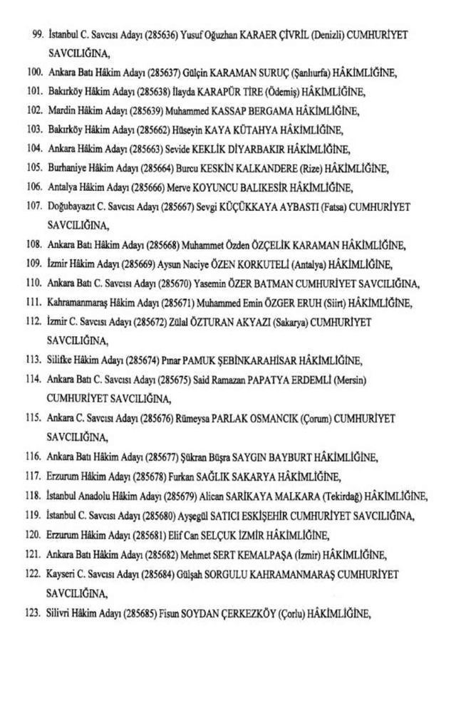 HSK atama kararnamesi 24 Şubat Cumartesi yayınlandı! Hakim ve Savcılar atama kararları PDF indir, OKU!