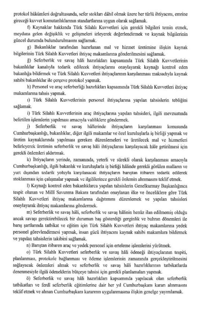 Yeni seferberlik kanunu tam metni OKU İNDİR - PDF 2024