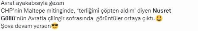 CHP mitinginde yırtık terlik sallayan Nusret Güllü'yü zora sokacak fotoğraflar ortaya çıktı