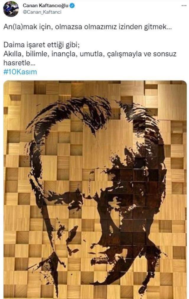 Canan Kaftancıoğlu'nun 10 Kasım paylaşımı yorum bombardımanına tutuldu