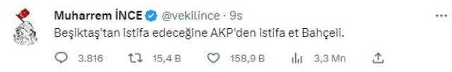 Siyasilerden, Bahçeli'nin Beşiktaş üyeliğinden istifa etmesine tepki! Her biri MHP liderini kızdıracak