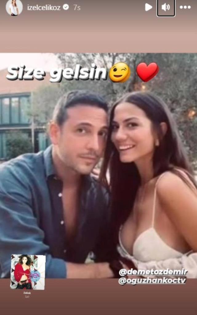 İzel, Demet Özdemir ve Oğuzhan Koç'un fotoğrafını 'Bebek' şarkısıyla paylaştı! Herkesin aklına tek bir soru takıldı