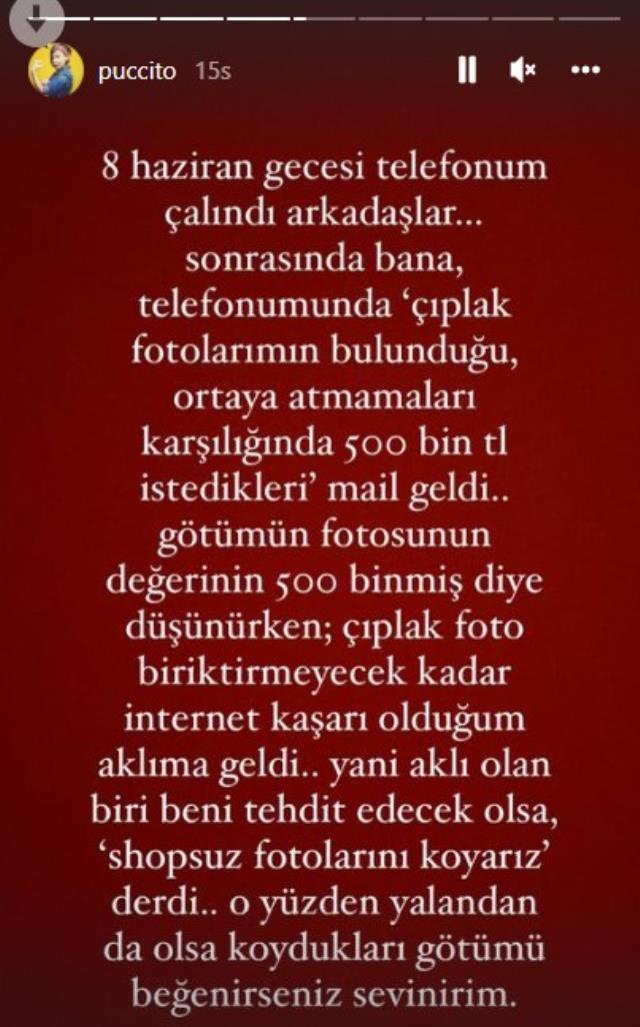 Telefonu çalınan Pucca'ya şantaj! 'Çıplak pozların' var deyip yarım milyon istediler