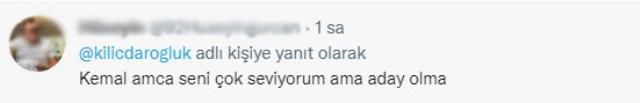 Kılıçdaroğlu 32 saniyelik video paylaştı, herkes altına 'Ne olur aday olma' yorumları yapıyor