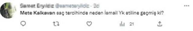 Mete Kalkavan'ın yeni imajı maçın önüne geçti! Yapılan benzetmeler gülmekten kırıp geçiriyor