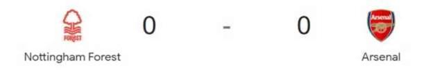 Nottingham Forest - Arsenal maçı kaç kaç, bitti mi? MAÇ SKORU! Nottingham Forest - Arsenal maçı kaç kaç, canlı maç skoru!