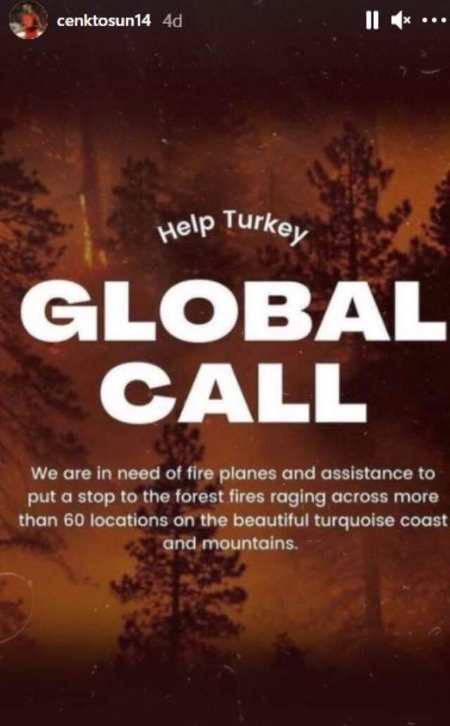 Türk sporunun önemli isimleri, ülkemizdeki yangınlar için dünyaya seslendi