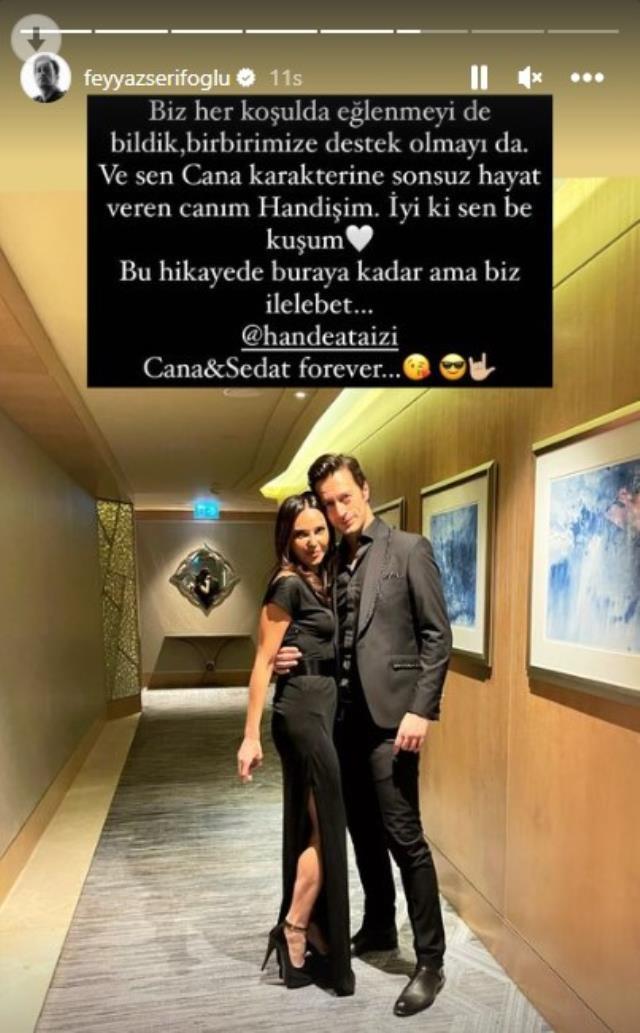 Feyyaz Şerifoğlu'ndan Camdaki Kız'dan ayrılan partneri Hande Ataizi'ye veda mesajı: İyi ki sen be