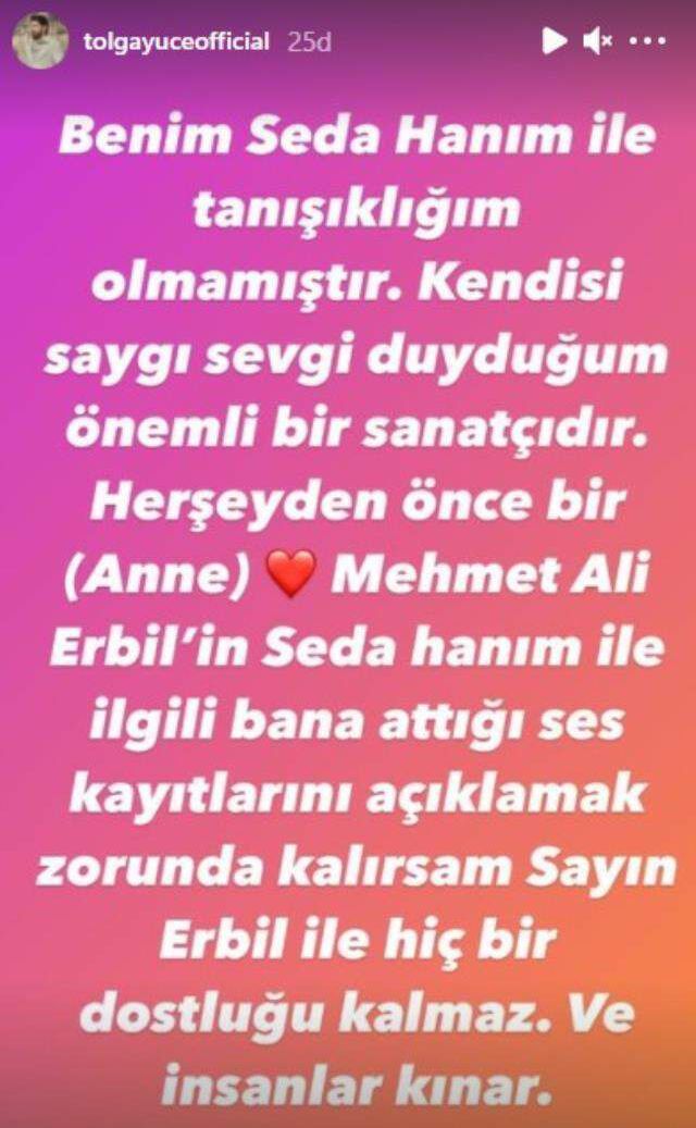 Mehmet Ali Erbil-Seda Sayan polemiğinde yeni perde! Mali'ye yakın ismin itirafı yine ortalığı karıştıracak