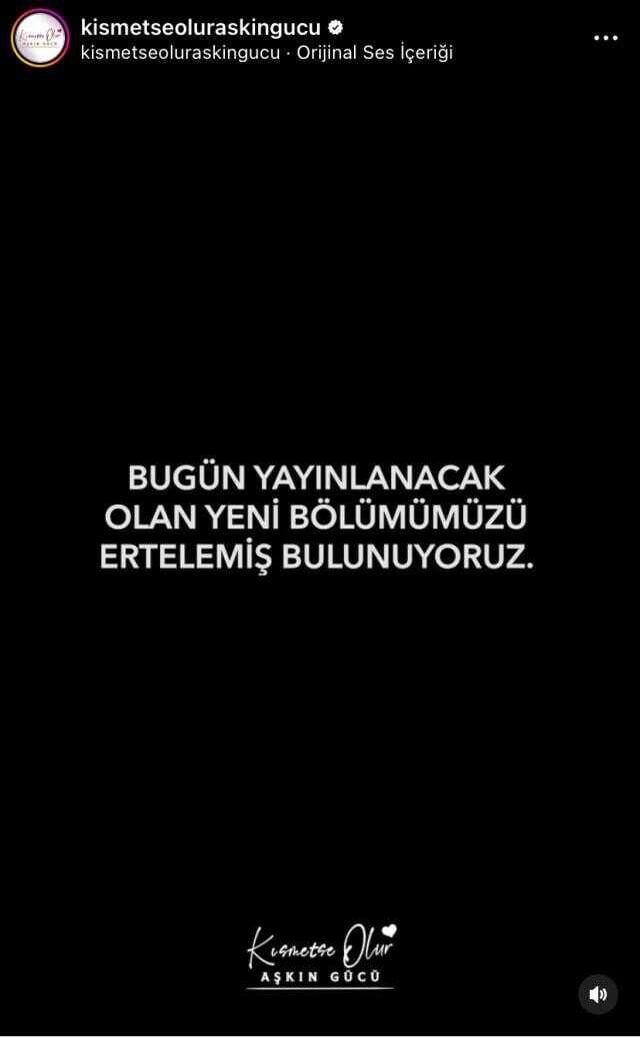 Kısmetse Olur bugün yok mu, neden yok? Kısmetse Olur Aşkın Gücü yeni bölüm ne zaman, saat kaçta?