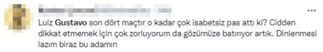 Taraftar göklere çıkardığı gibi indirmesini de bildi! Luiz Gustavo'ya büyük tepki var