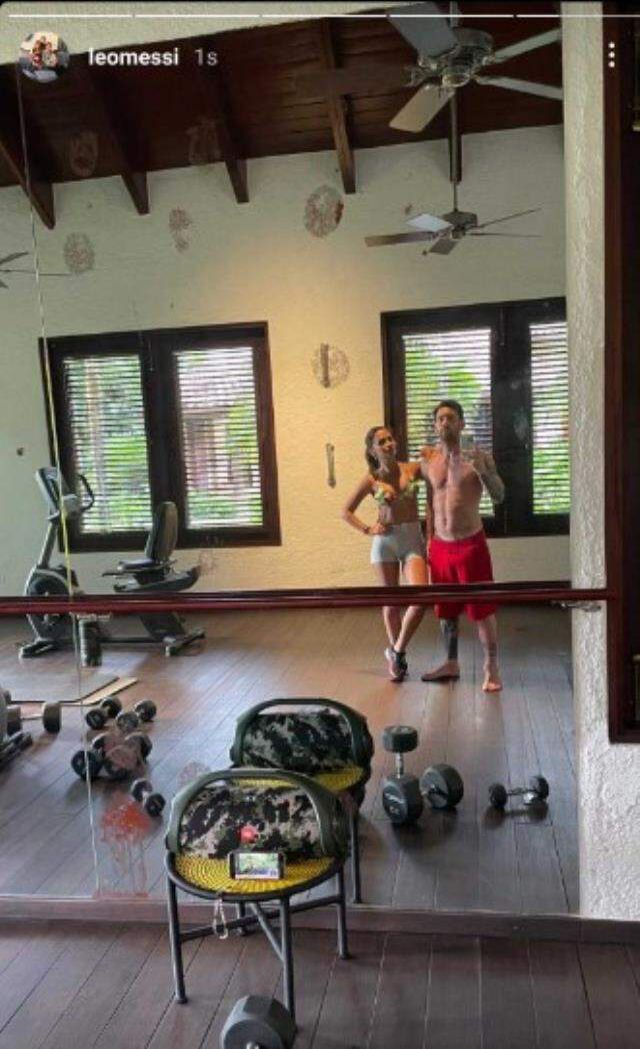 Messi paylaşımıyla tüm dikkatleri üzerine çekti! Eşi Antonella Roccuzzo'nun spor yaptığı anlar büyük ilgi çekti